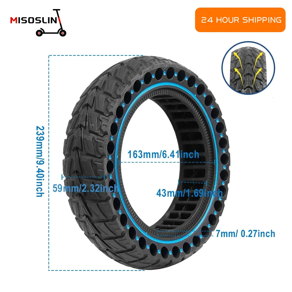 

Rubber Off-road Solid Tire 10x2.5 (60/70-6.5) Explosion-proof Front Rear Replacement Tyre For Ninebot G30L G30D Electric Scooter