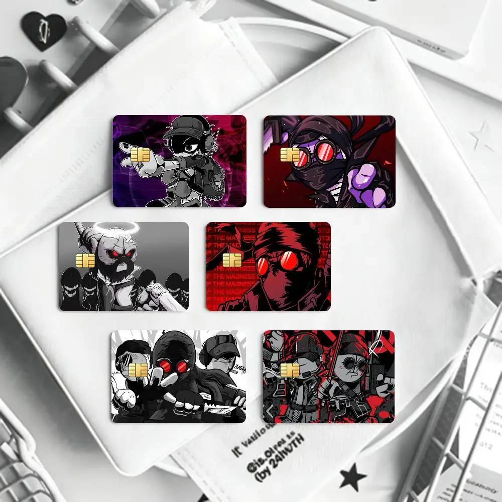 Deimos J Sanford Madness Combat  Card HD Stickers Game Card Decal Card Matte Film Skin Small Chip Waterproof Sticker