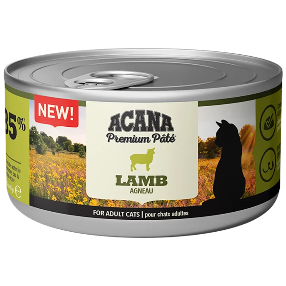 Acana Comida Húmeda Paté de Cordero Premium para Gato (Gatos , Comida , Comida húmeda) - 6 x  85 gr