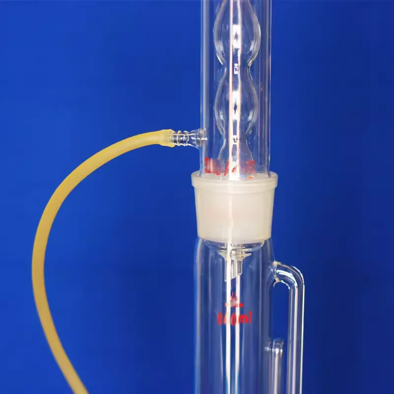 Spherical fat extractor 250ml Soxhlet extractor glass condenser tube extraction device complete laboratory extraction device