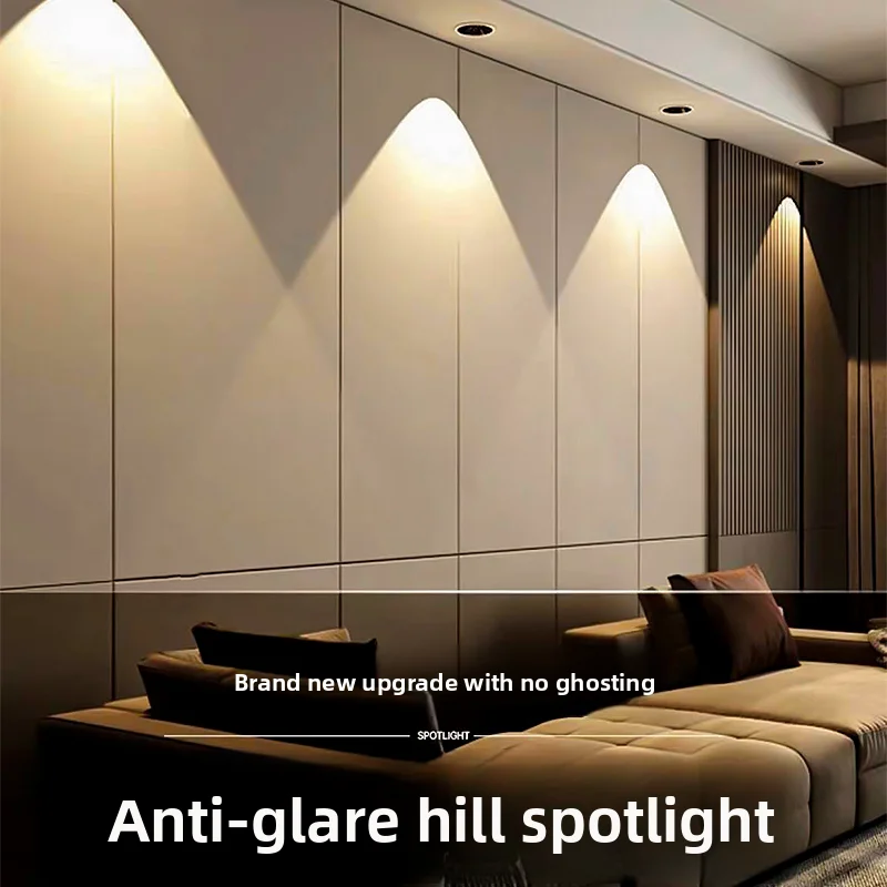 Modern 12W 18W LED Downlight Ceiling Lights IP44 Waterproof Adjustable Color 4000K Anti-Glare Durable Aluminum Recessed Bedroom
