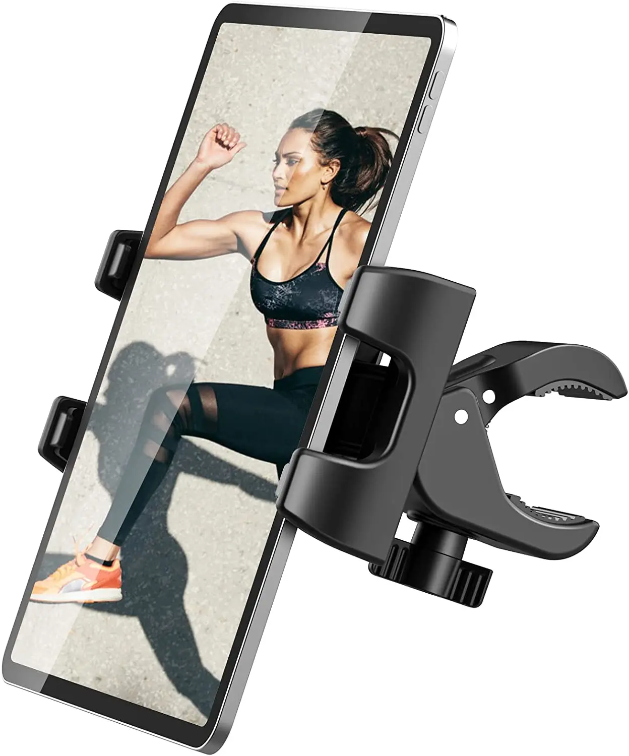 Mount Bracket Gym Treadmill Bike Handlebar Clip Stand Sports Adjustable tablet Holder Universal 4-13 inch for iPad  Iphone