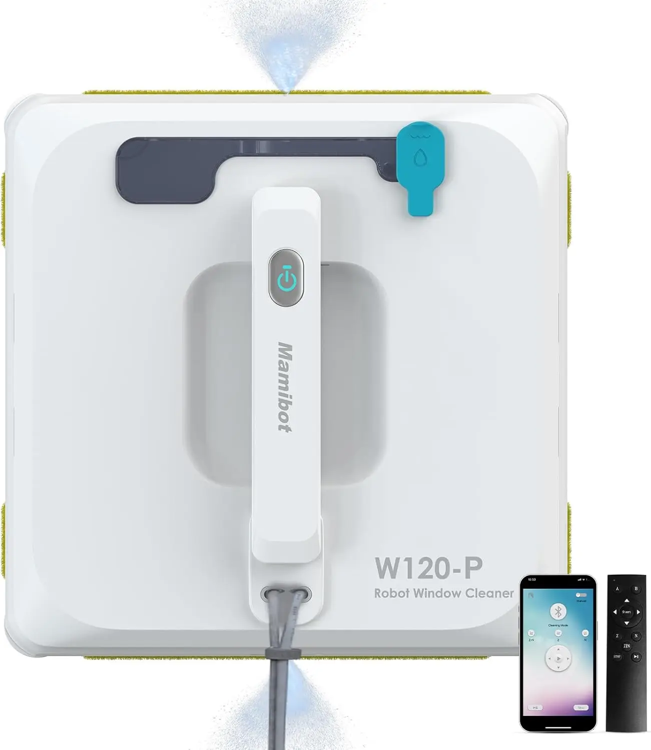 ロボットウィンドウクリーナー,インテリジェントパスプランニング付き自動散水,落下防止センサー検出,W120-P
