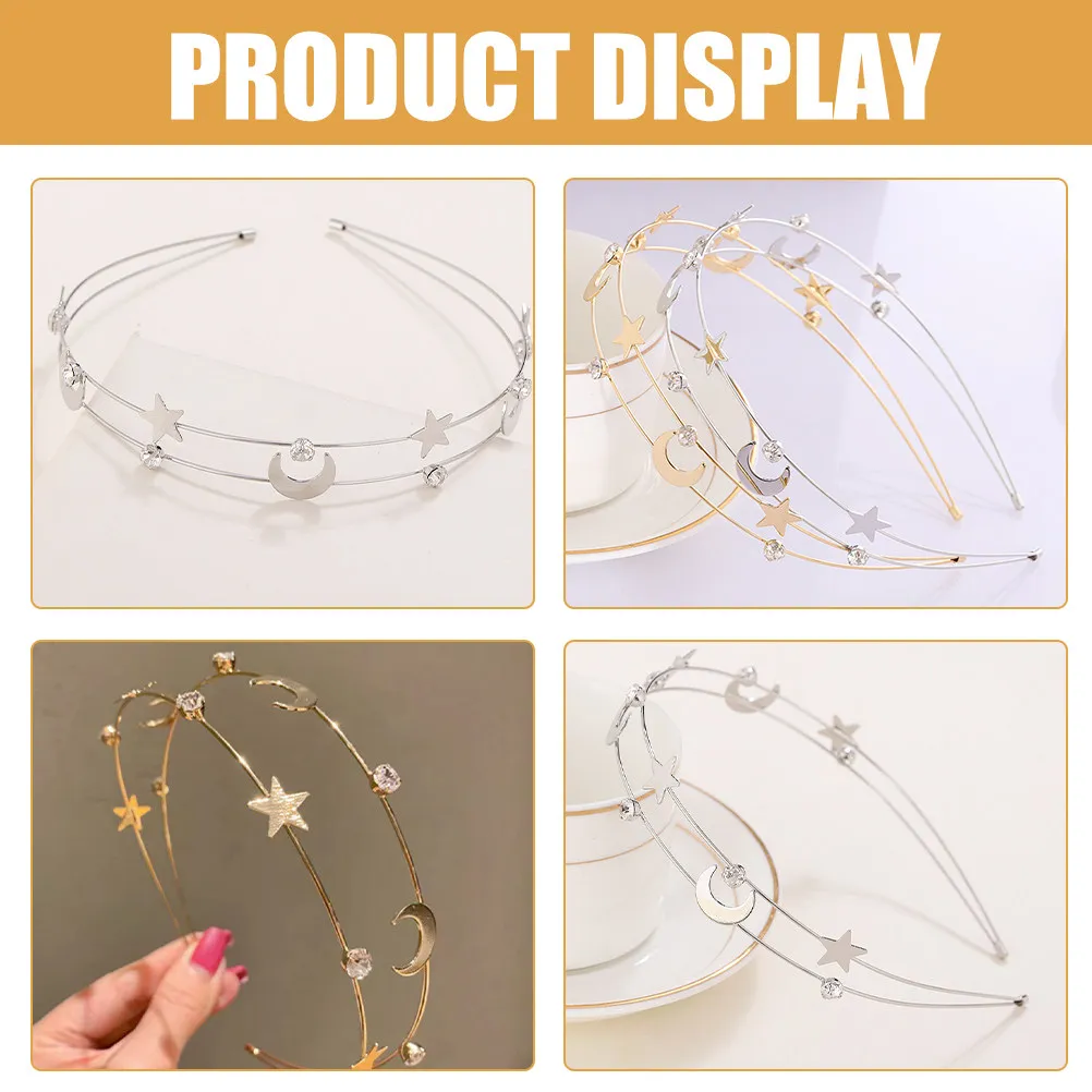 

2 шт. тонкие блестящие повязки на голову из сплава с стразами для невесты, свадебной вечеринки, женские праздничные украшения для волос, аксессуары для декора волос