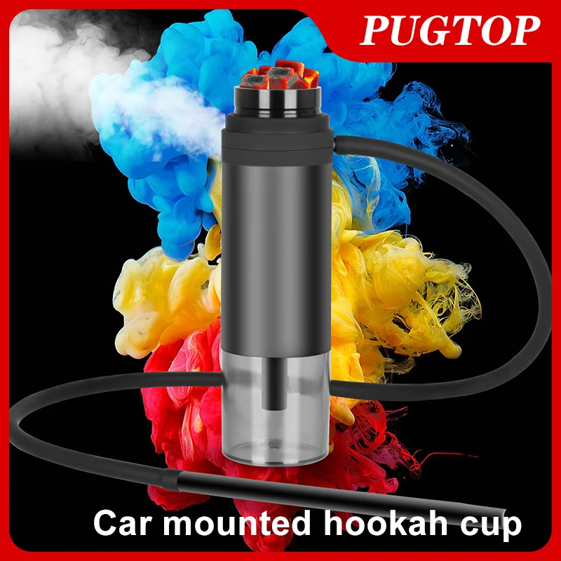 Portable Car Mounted Hookah Arabic Hookah Cup Shisha Hookah Removable Hookah Holder Household Hookah In The Car Mini Washable