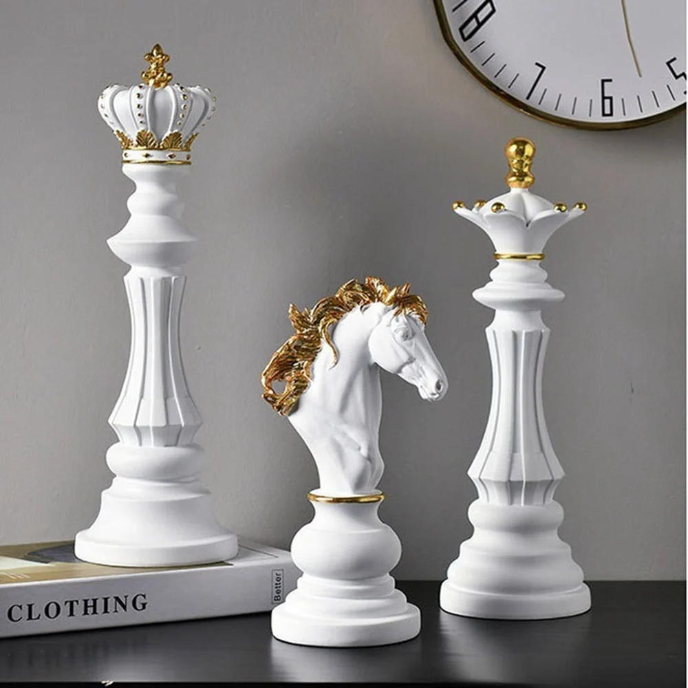 

International Chess Ornament Creative Home Display Cabinet Statues Sculptures Figurine Nordic Room Home Decor Decoration Desk