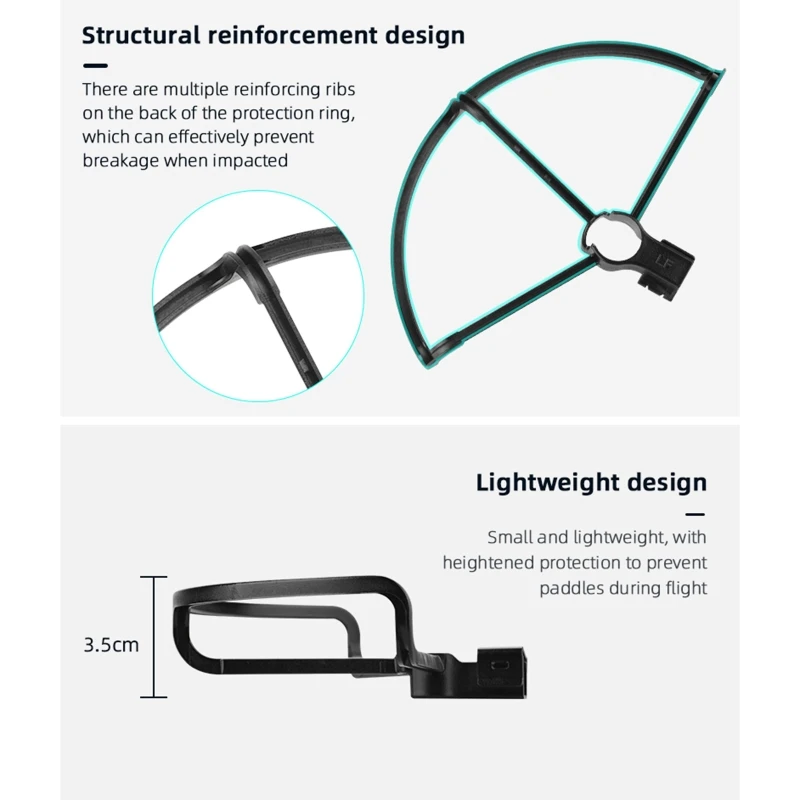1 zestaw Propeller Protector antykolizyjna pierścień ochronny rekwizyty straż dla Sjrc F11S/F11 Pro/F11/F11 4K PRO Dropship