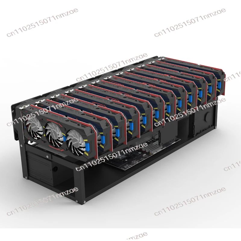 Support fixe ouvert pour carte graphique double puissance, supercordinateur AI, affichage GPU