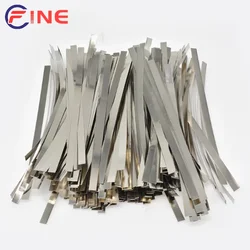 10-200Pcs Nickel Steel Strip Connector Nickel-Plating Strap Sheets 18650 Li-ion Battery Belt Spot Welding Machine Welder