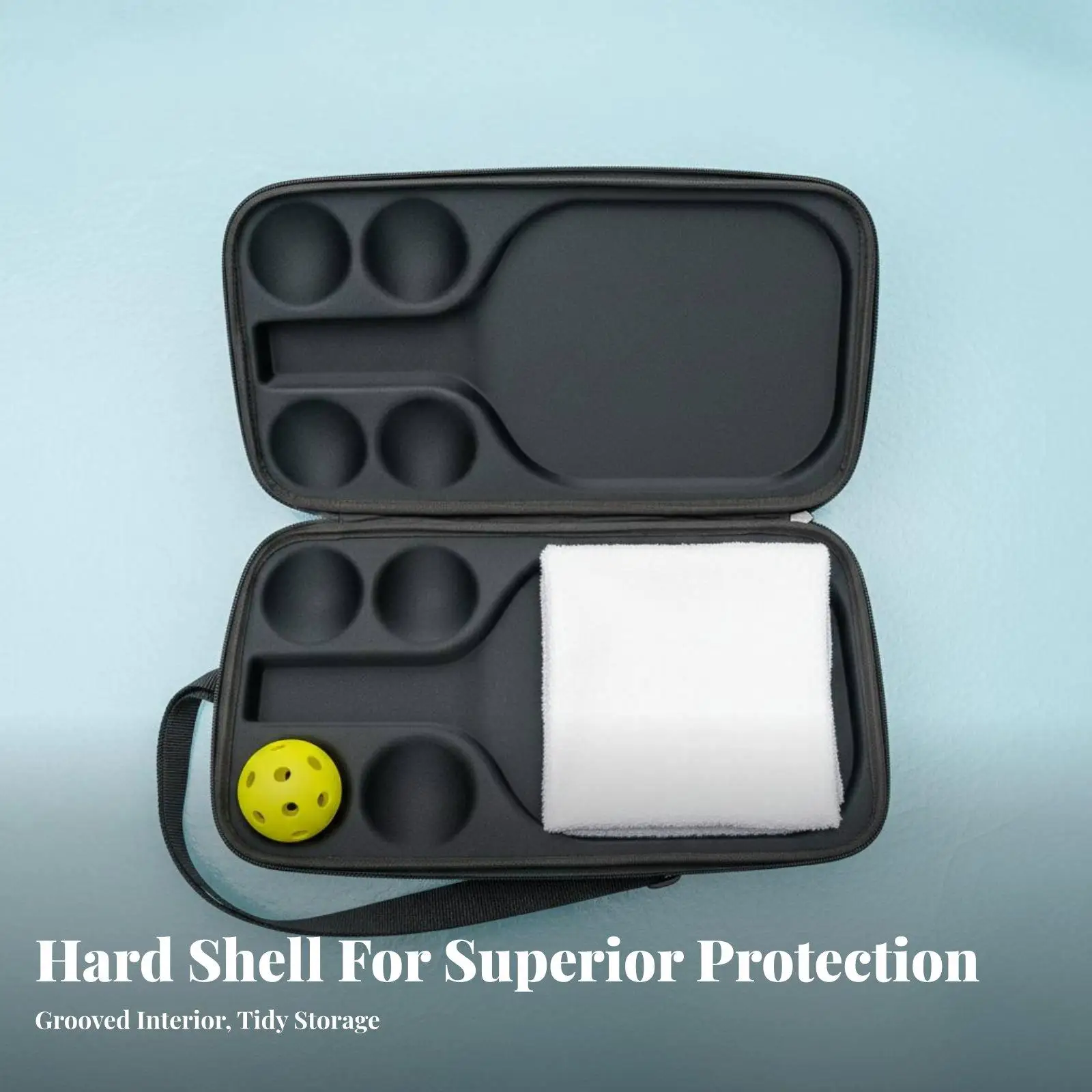 Sports Paddle Bag Large Capacity Sports Paddle Case Shielded Hard Shell Racket Case for Travel