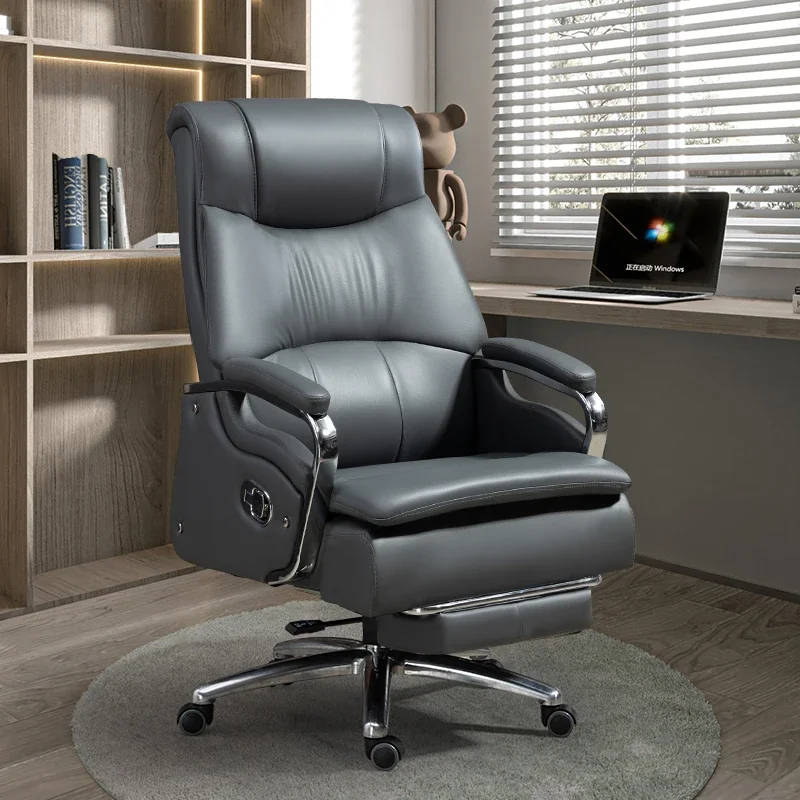 Modern Floor Massage Office Chair Recliner Leather Executive Fashion Working  Design Hand Silla De Oficina  Furniture