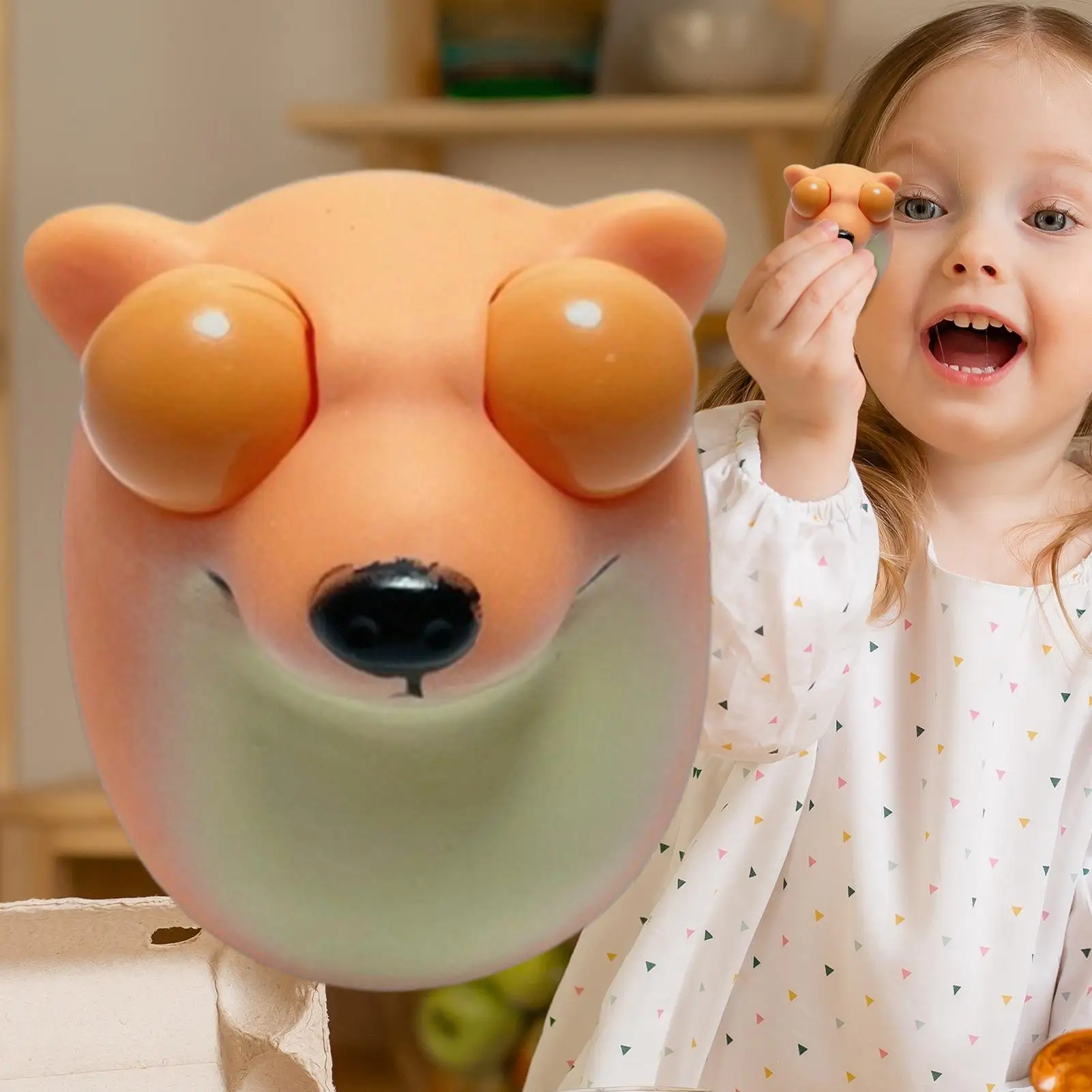 Squeeze brinquedo fidget adorável animal olho-popping squeeze modelo festa favor ultra-macio brincadeira pitada brinquedos para crianças adolescentes meninas
