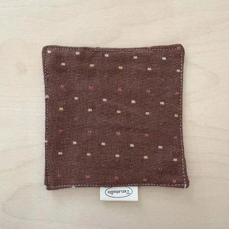 New Colored Water Cup Mat Decorative Quilted Fabric Coaster Cotton Insulating Table Mat Home Decor