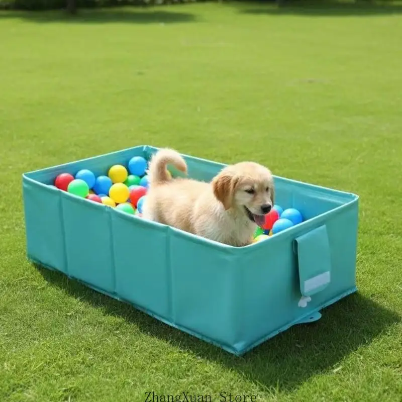 Faltbarer Hundewaschpool, auslaufsicher, dickes PVC, Schnellablassventile, Reisebadewanne, 3 x – Detail 8