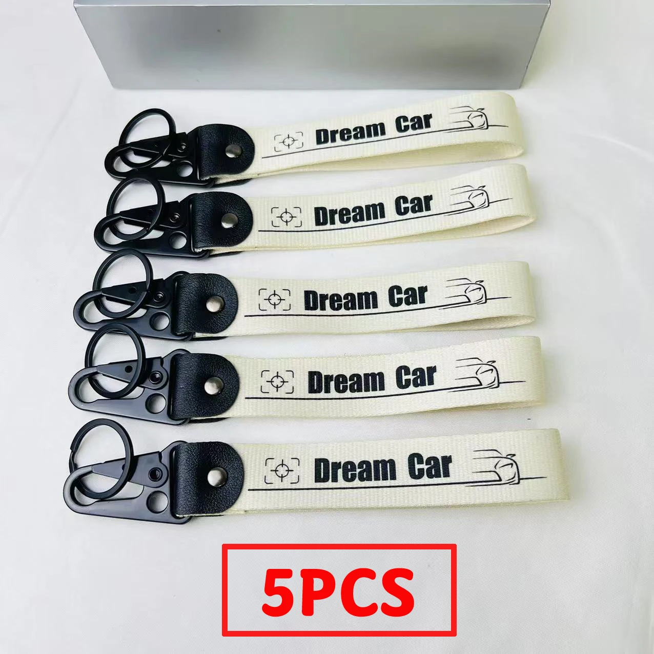 5 шт., нейлоновый брелок с логотипом автомобиля мечты, ремешок на запястье, крутой брелок для ключей для Audi BMW VW Hyundai KIA Toyota Suzuki Honda, аксессуары