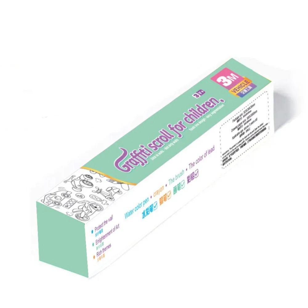 Toys DIY Toys Drawing Sticker Little Artist Children's Drawing Roll Watercolor Paper Color Filling Paper Blank Coloring Sticker