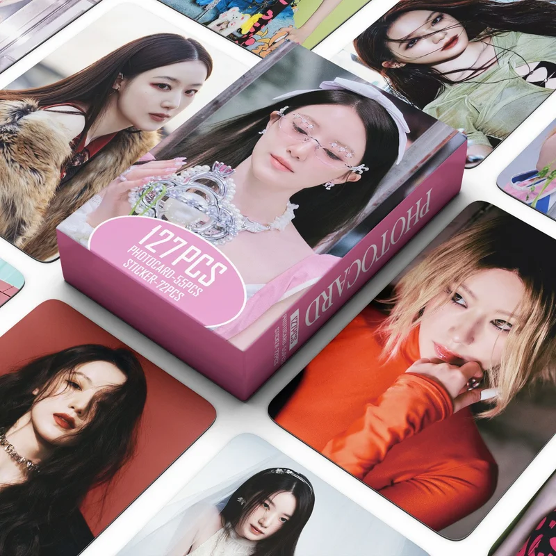 

127pcs/set Kpop GIDLE SHUHUA Lomo Cards Photocards New Album WE ARE Photocards stickers fan collection cards