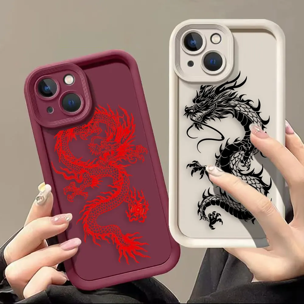 

Art Line Dragon Cover Phone Case For Google PIXEL 7 8 7A 8A 9 5G Oneplus 11 10R 8T NORD CE 4 LITE ACE 2 3 TPU Case Funda Capa