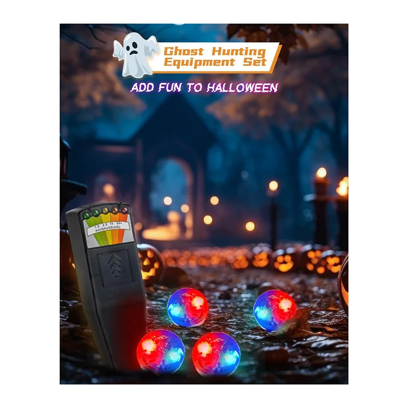 FULL-EMF Meter, ชุดอุปกรณ์ล่าสัตว์ผี, อุปกรณ์อาถรรพณ์ LCD เครื่องตรวจจับ Emf สําหรับการตรวจสอบบ้าน สํานักงาน และกลางแจ้ง