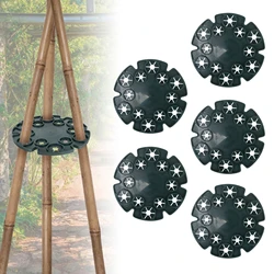 5Pcs Garden Plant Support Protection Trays Bamboo Cane Holder Balcony Plants Support Rack Connectors Garden Stake For Climbing