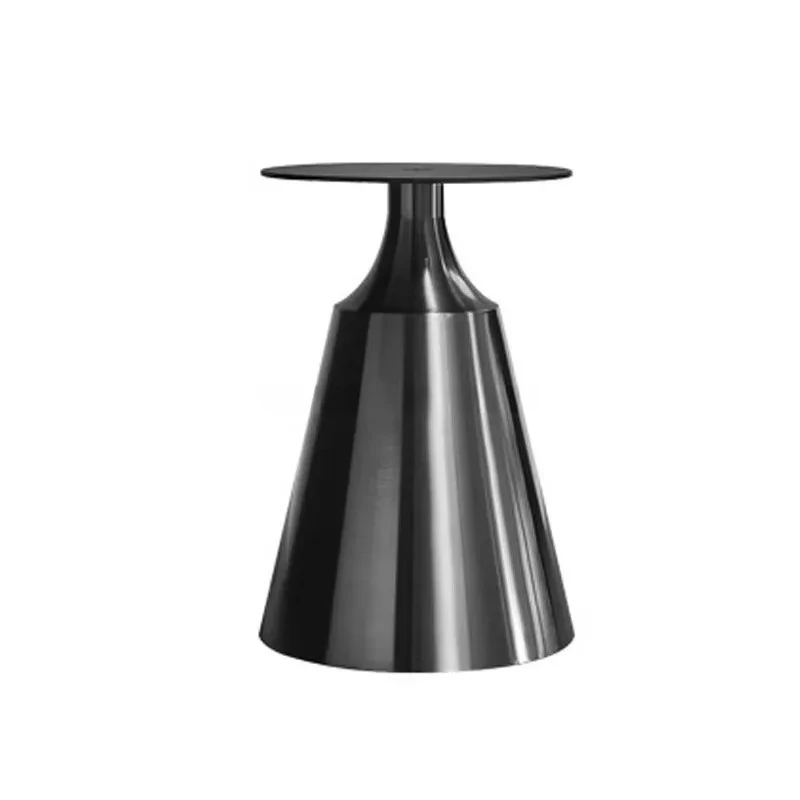 Modern Creative Luxury Design Stainless Steel Plating Table Legs Round Marble Top Stable Coffee Table Metal Base
