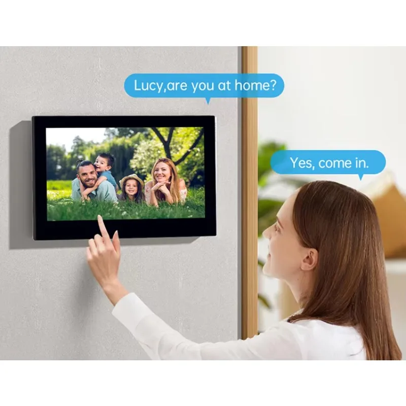 WIFI Waterproof Visual Two-way Intercom Home Security Equipment Intercom 7-inch Screen Can Record Videos