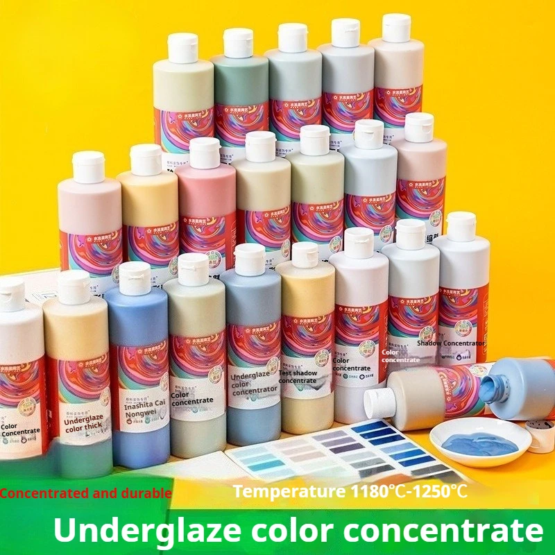 

500 мл бессвинцовый подглазурный цветной концентрат для студентов, керамика, сделай сам, живопись, керамика, окраски, пигменты, товары для рукоделия