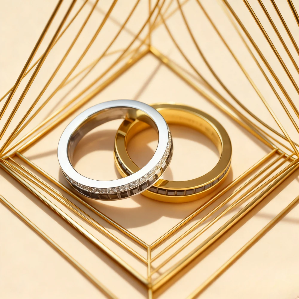 

2025 trendy accessories diamond studded ring enhances temperament, shining with light luxury and paired with women's accessori