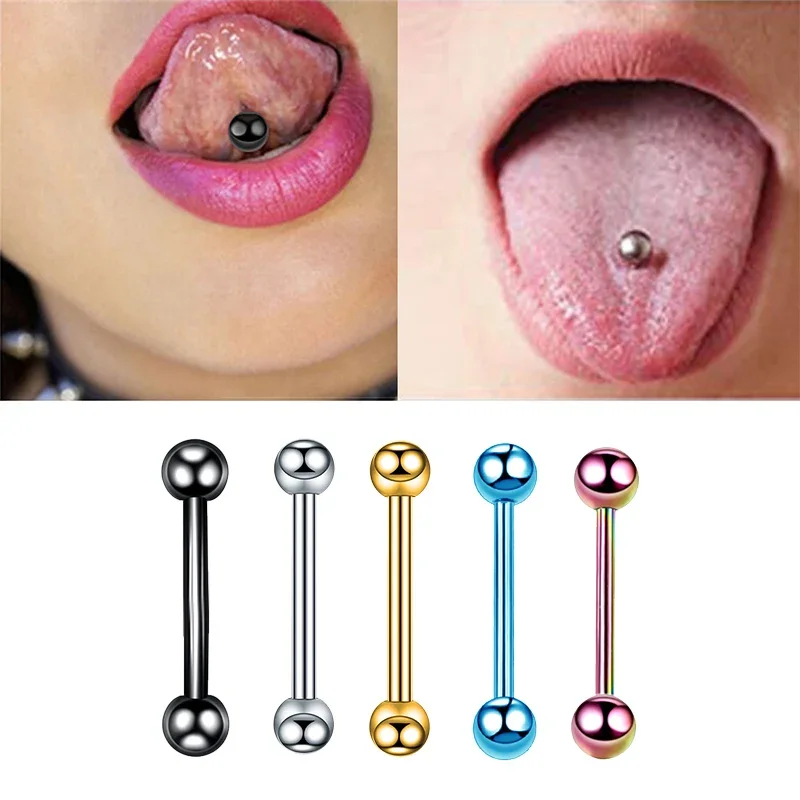 100Pcs/Lot Surgical Stainless Steel Body Piercing Jewelry Tragus Piercing Earring Barbell Punk Ear Studs Earrings Cartilage