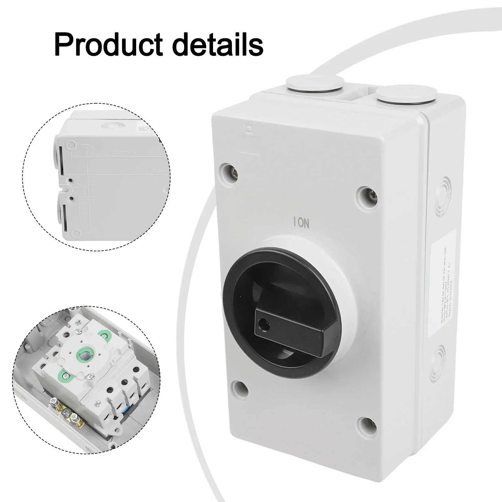 

Устойчивое управление питанием Номинальный солнечный фотоэлектрический переключатель нагрузки IP66 с функцией безопасного обслуживания и изоляции до 1000 В