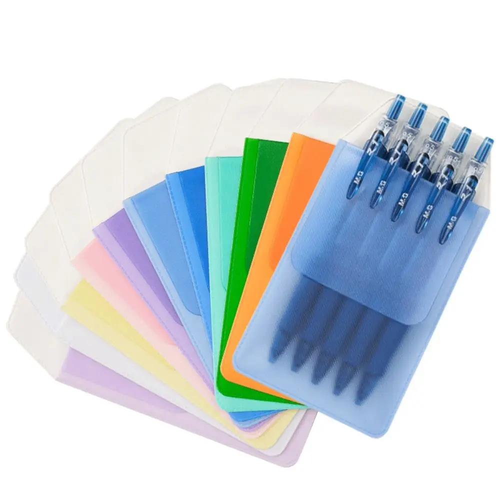 10Pcs/set Leak-Proof Nurse Pen Pocket Ink-Resistant Protective Case PVC Pencil Case Portable Pen Bag Pen Insert Pouch Doctor