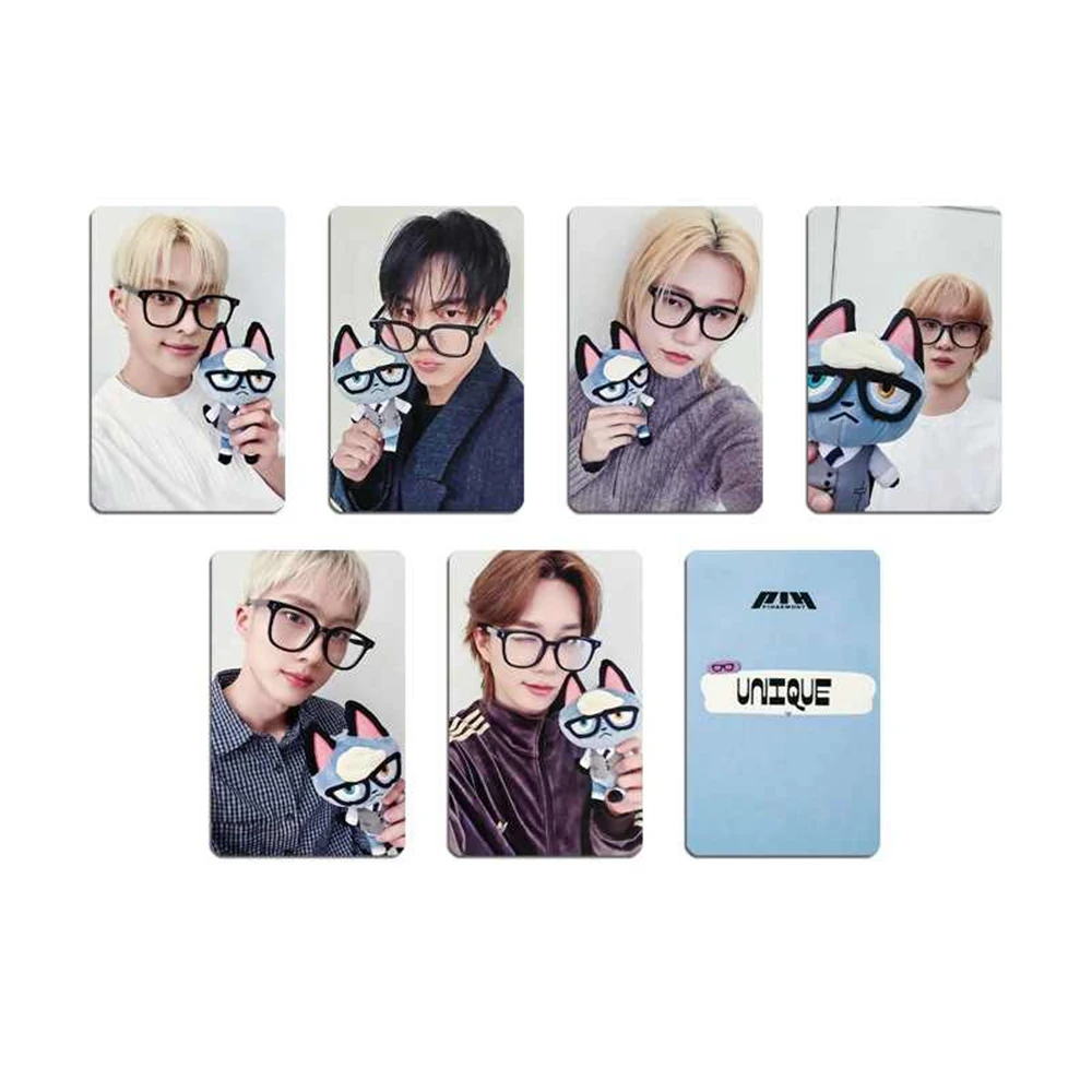 P1Harmony Member Cosplay Double Sides Glossy Lomo Cards INTAK SOUL JONGSEOB Selfie Photocards Fans Birthday Collectibles Gift