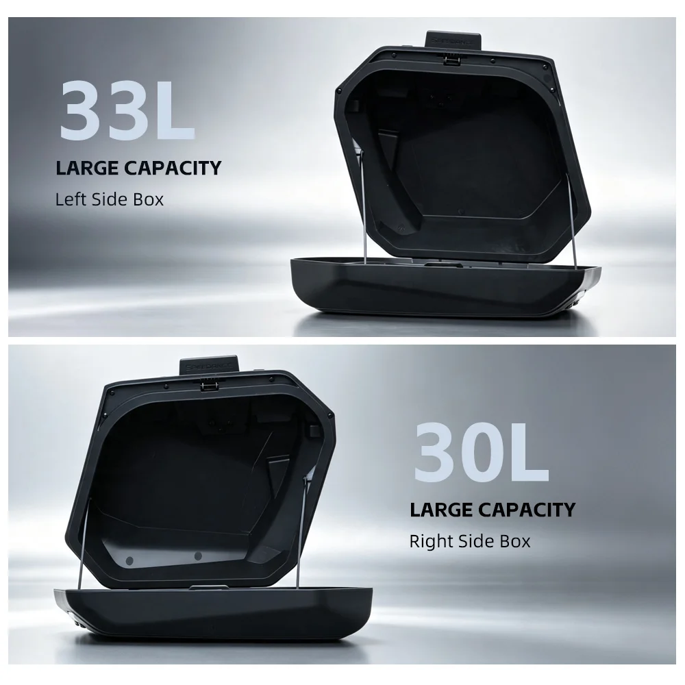 Speedance Side Cases for Honda NC750X Quick Release, No Drilling, OEM Key Lock, Multi Colors