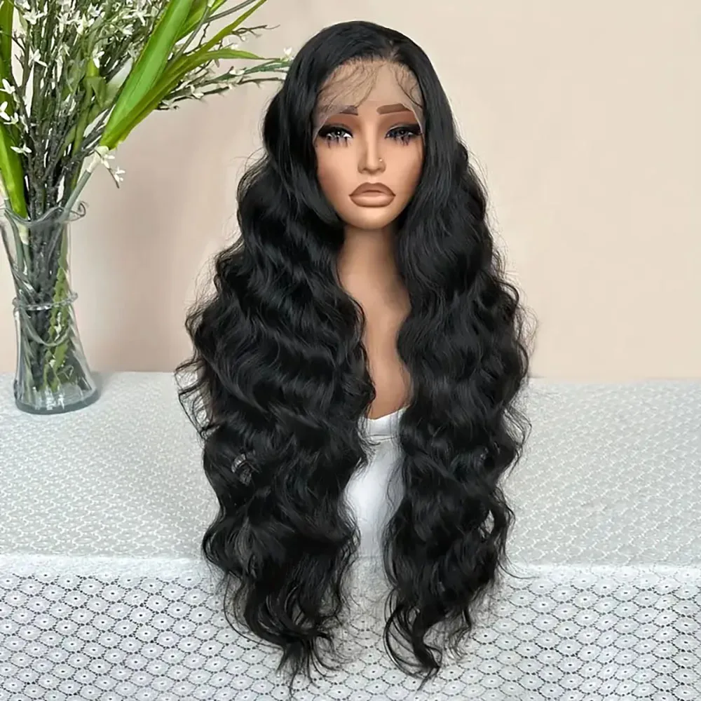 5x5 13x4 13x6 ลูกไม้ด้านหน้าวิกผมผู้หญิง 30 นิ้ว Body Wave วิกผมลูกไม้ด้านหน้าด้านหน้ามนุษย์ 1B #    วิกผมสีธรรมชาติสําหรับผู้หญิง