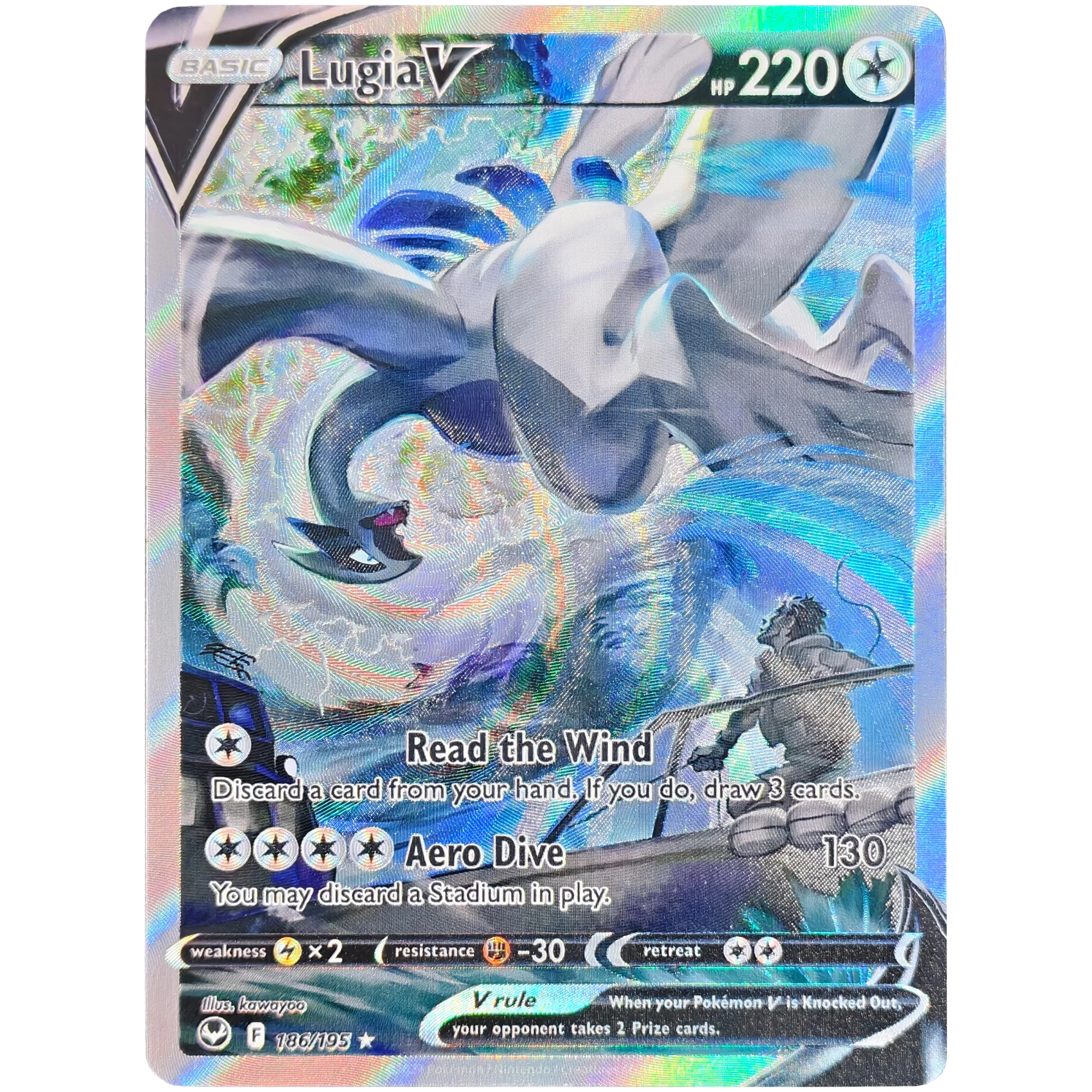 Hoge kwaliteit PTCG Engelse Team Rocket's Mewtwo zeldzame textuur flashcard Lugia Umbreon Mew DIY zelfgemaakte anime verzamelkaart - afbeelding 1