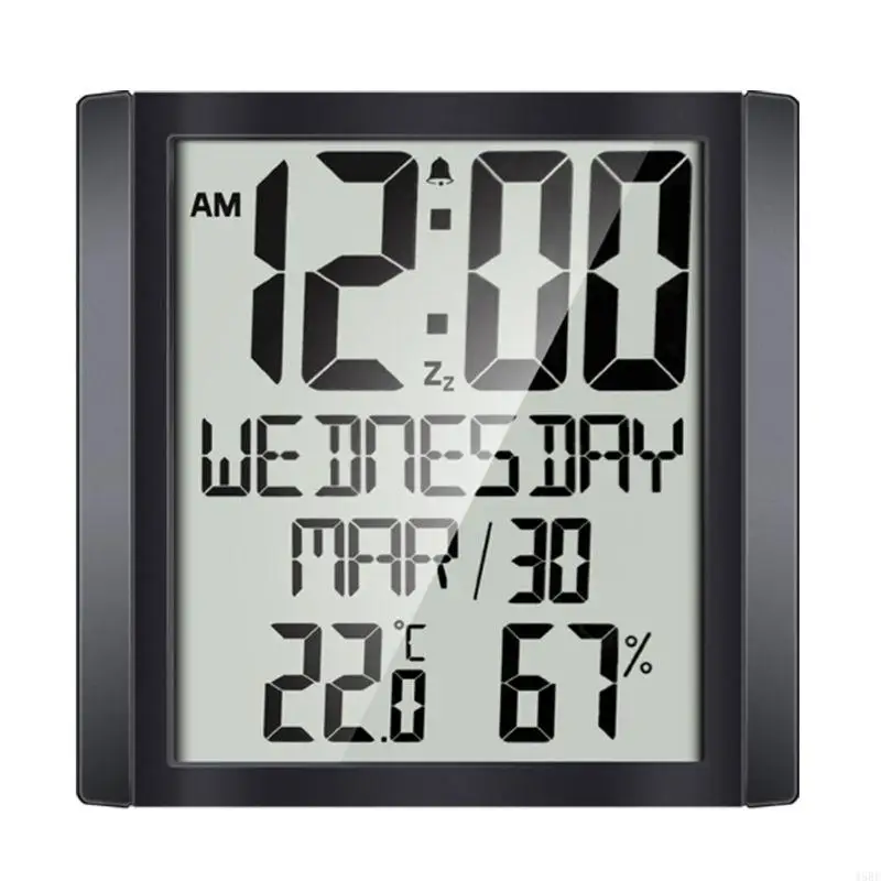 45be Digital Day Clock for Extra Thermeter Hygerometer Calendar Desk