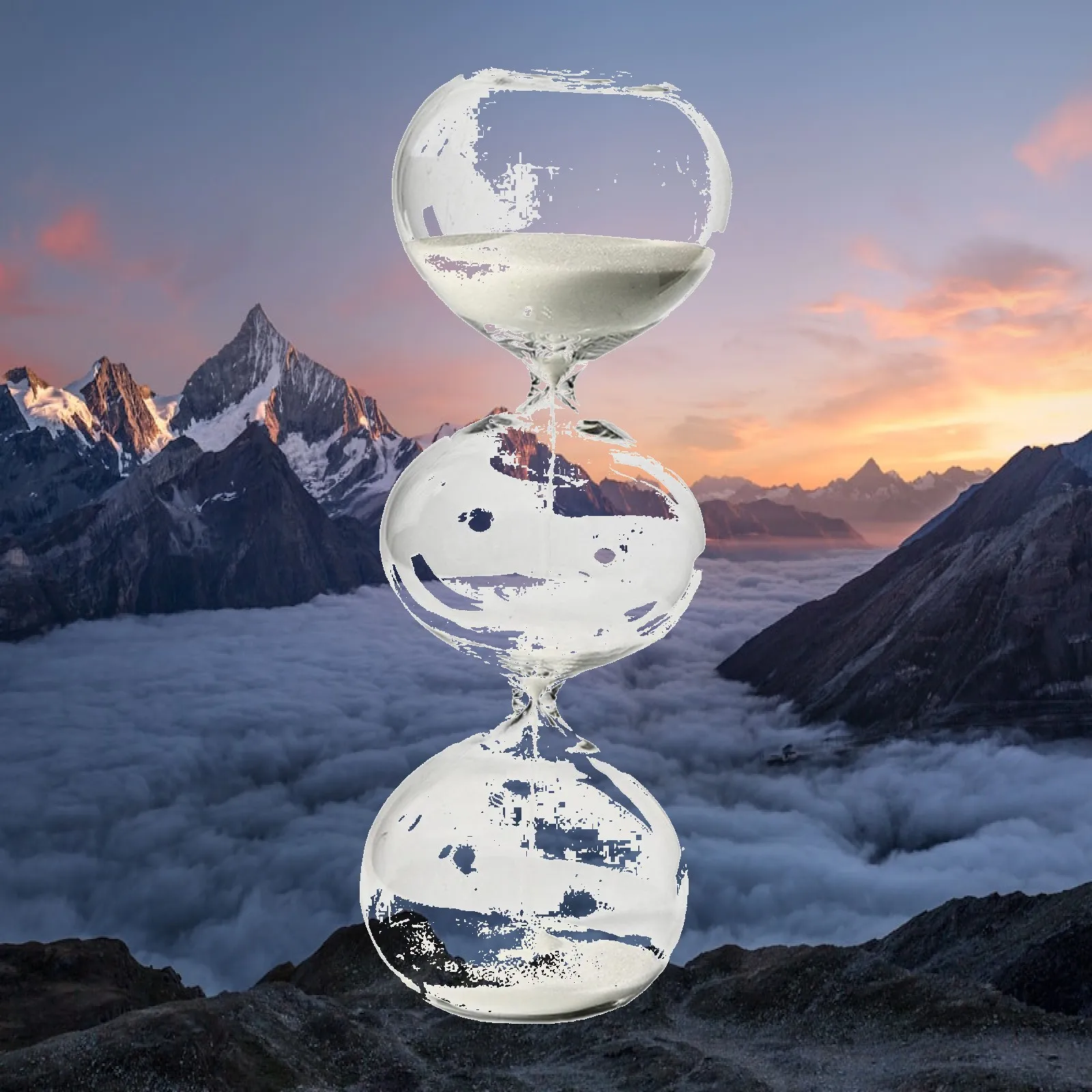 Glass Three-layer Management Tool Transparent Decorative Desktop Ornament for Living Room Desk Decor Adults