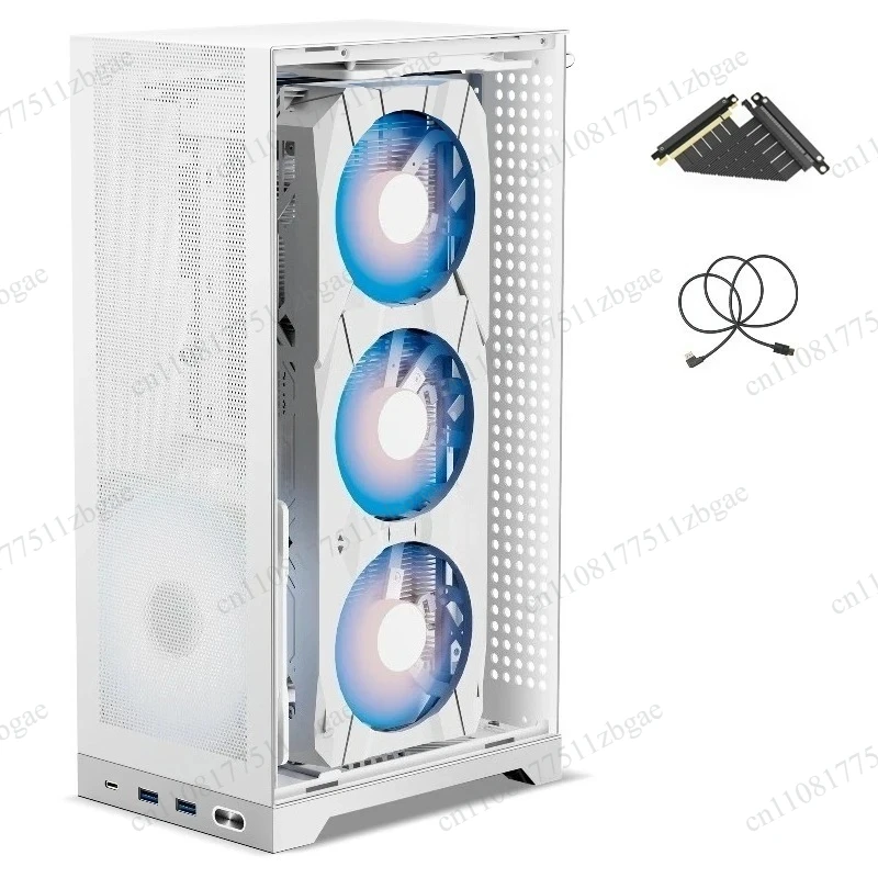 325mm GPU, SFX/SFX-L, PCIe 4.0 Riser, DP1.4 Steel Frame SFF Build, High Airflow L300 Mesh ITX Case: 8.5L