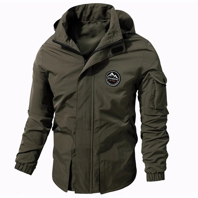 

Autumn Men's Bomber Jackets Outdoor Men MA-1 Pilot Windbreaker Coats Fashion Men Tactical Camping Zipper Hooded Jackets Clothing