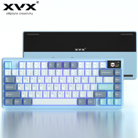 XVX Aluminum Creamy Gaming Keyboard K75 Pro Gasket Designed Three Mode Connection Hot Swappable Keyboard