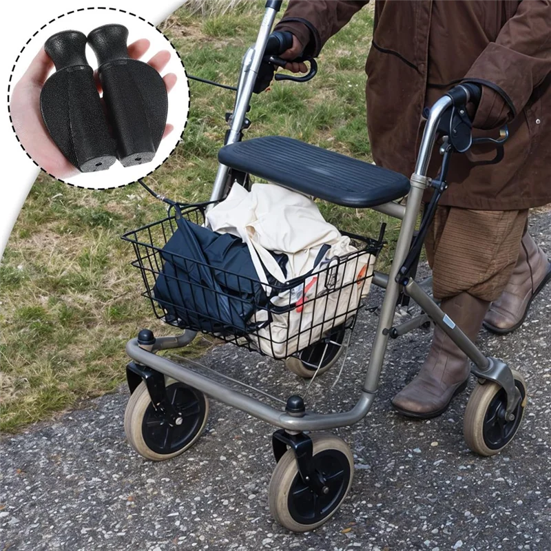 

ABGH-2 PCS Universal Rollator Hand Grip Rollator Walker Hand Grip For Seniors, Mobility Impaired For 4-Wheel Rollator