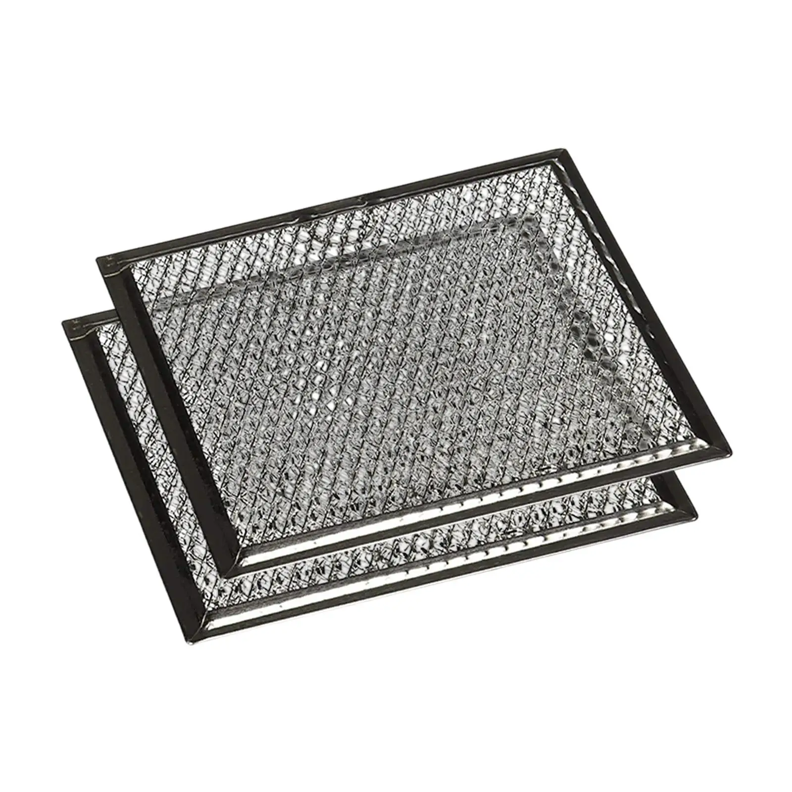 2Pcs Microwave Oven Grease Filter Mesh Screen Parts Filtration over The Range Filter Accessories Replace for Home Cookware