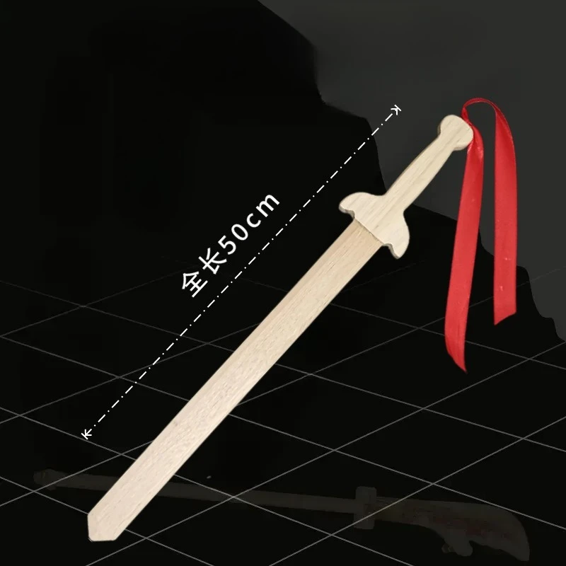 50 cm/19,69 pollici Spada corta in legno Pratica Creatività Modello Puntelli Giocattolo di allenamento Gioco sportivo Periferiche Ornamenti Regali da collezione
