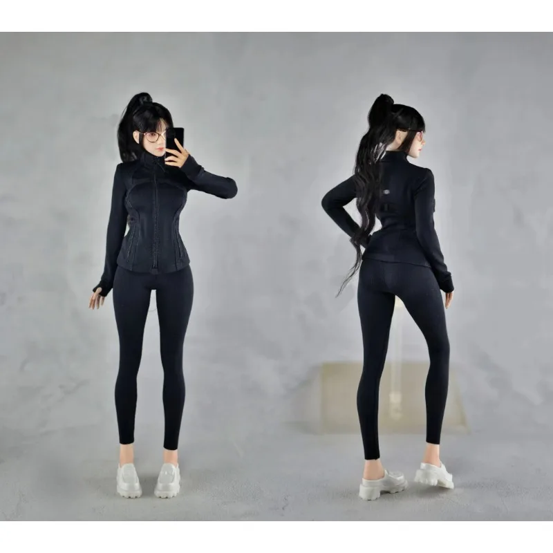 1/6 Maßstab, mehrfarbige Yoga-Hose für Frauen, figurbetont, dehnbar, Outfit für 12-Zoll-Actionfigur VCD01 VCD03 Körper – Detail 6