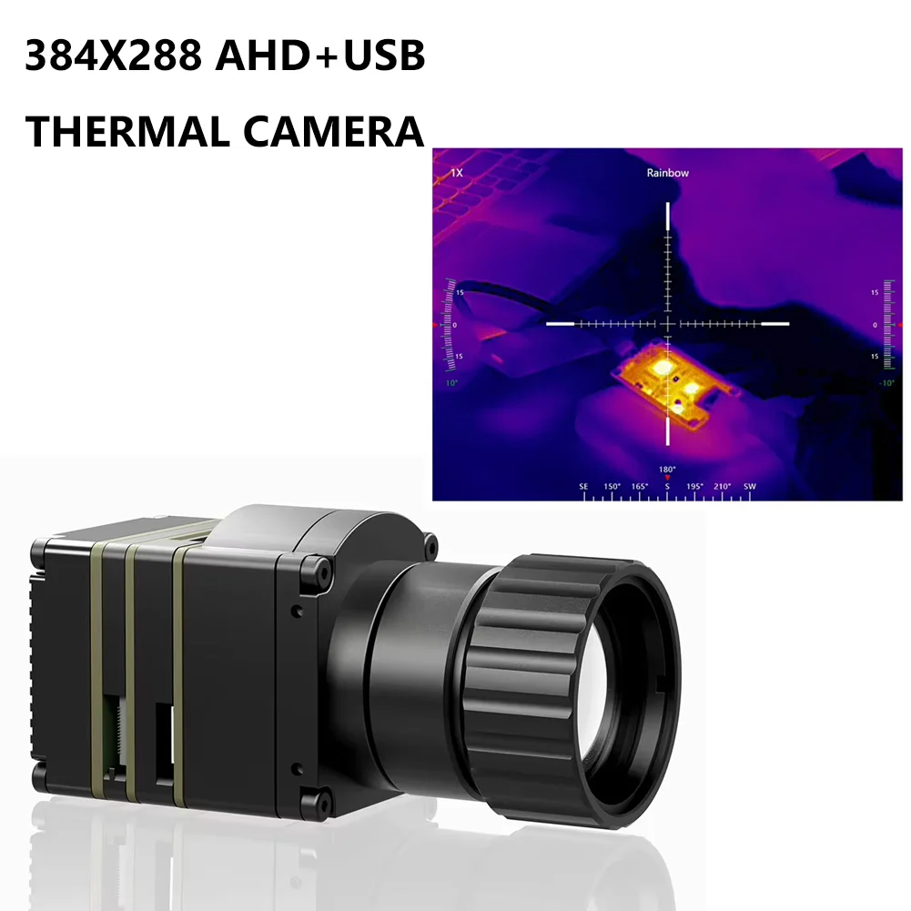 

384x288 AHD+USB Output Industrial Uncooled Infrared Thermal Camera,Simultaneously, Security Monitoring,ASIC Solution, A1T-AHD