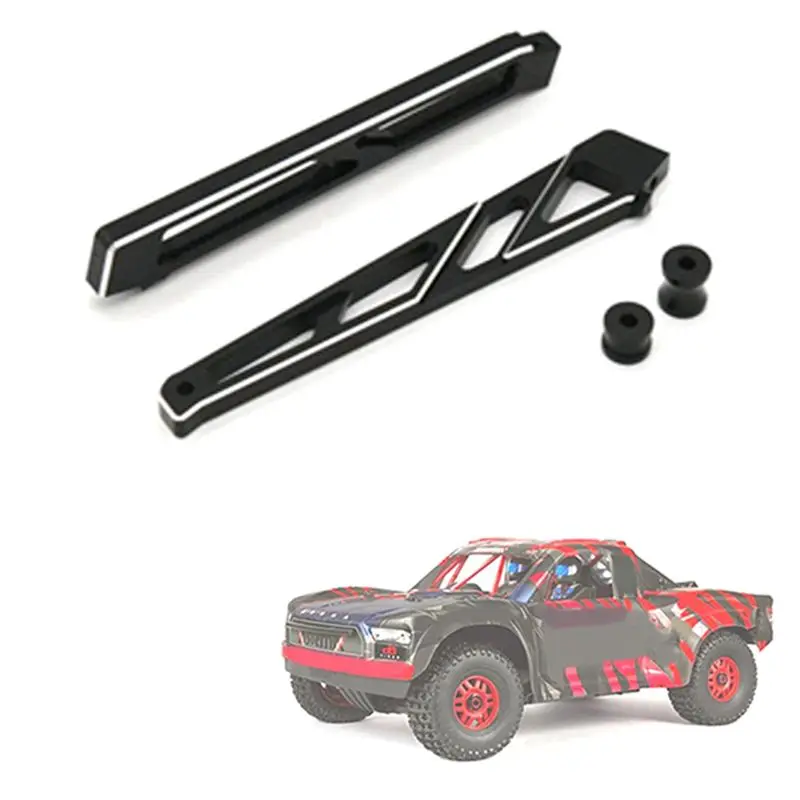 دعامة هيكل أمامي وخلفي معدني من Oct.141 مع ياقة لأجزاء ترقية سيارة شاحنة RC 1/7 6S 4WD، أسود #4