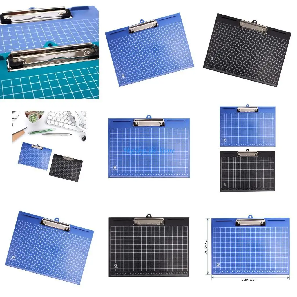 

E65E Horizontal Lap Board, Plastic Clip Board with Metal Clip for Drawing