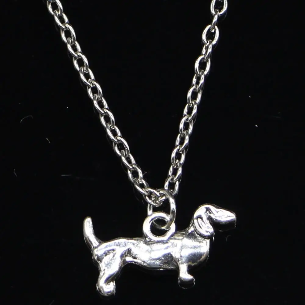 20pcs New Fashion Necklace 10x18mm dog Pendants Short Long Women Men Colar Gift Jewelry Choker