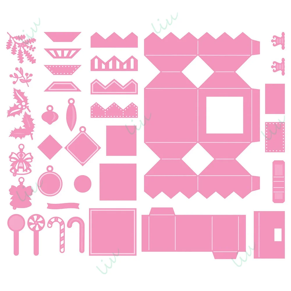 

2025 July New Metal Cutting Dies for DIY Crafts Handmade Embossing Template Photo Album Advent Cracker and Candy Box Die Set