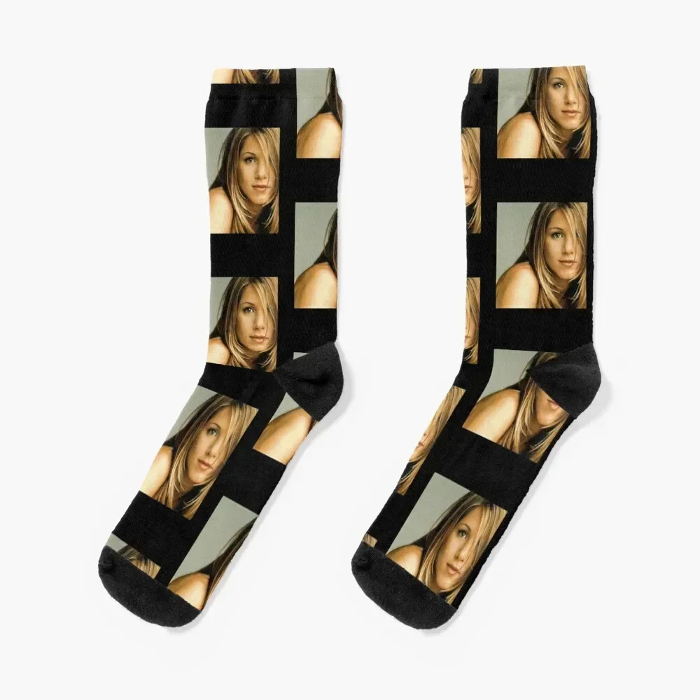 Jennifer Aniston Classic Tshirt T Shirt Socks Running colored man japanese fashion Socks Man Women's